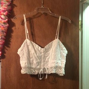 American Eagle lace/crochet crop top